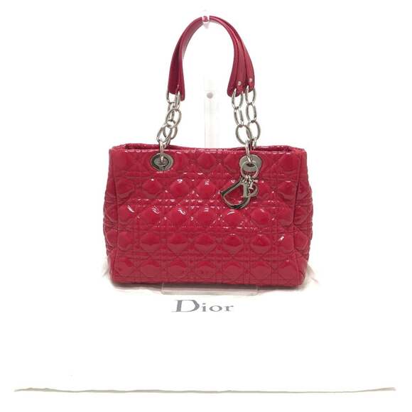 CHRISTIAN DIOR Pink Leather Shoulder Bag